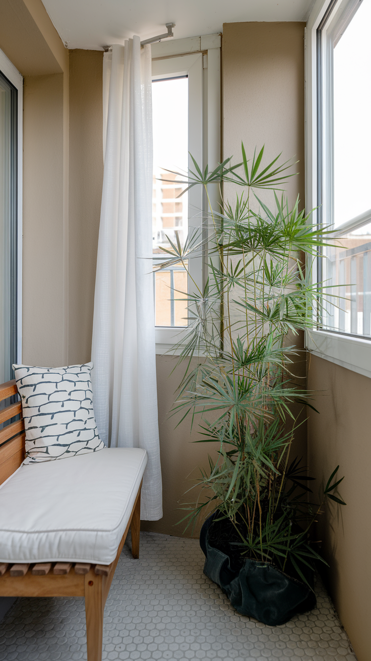 Cozy Enclosed Corner with Mixed Material Decor