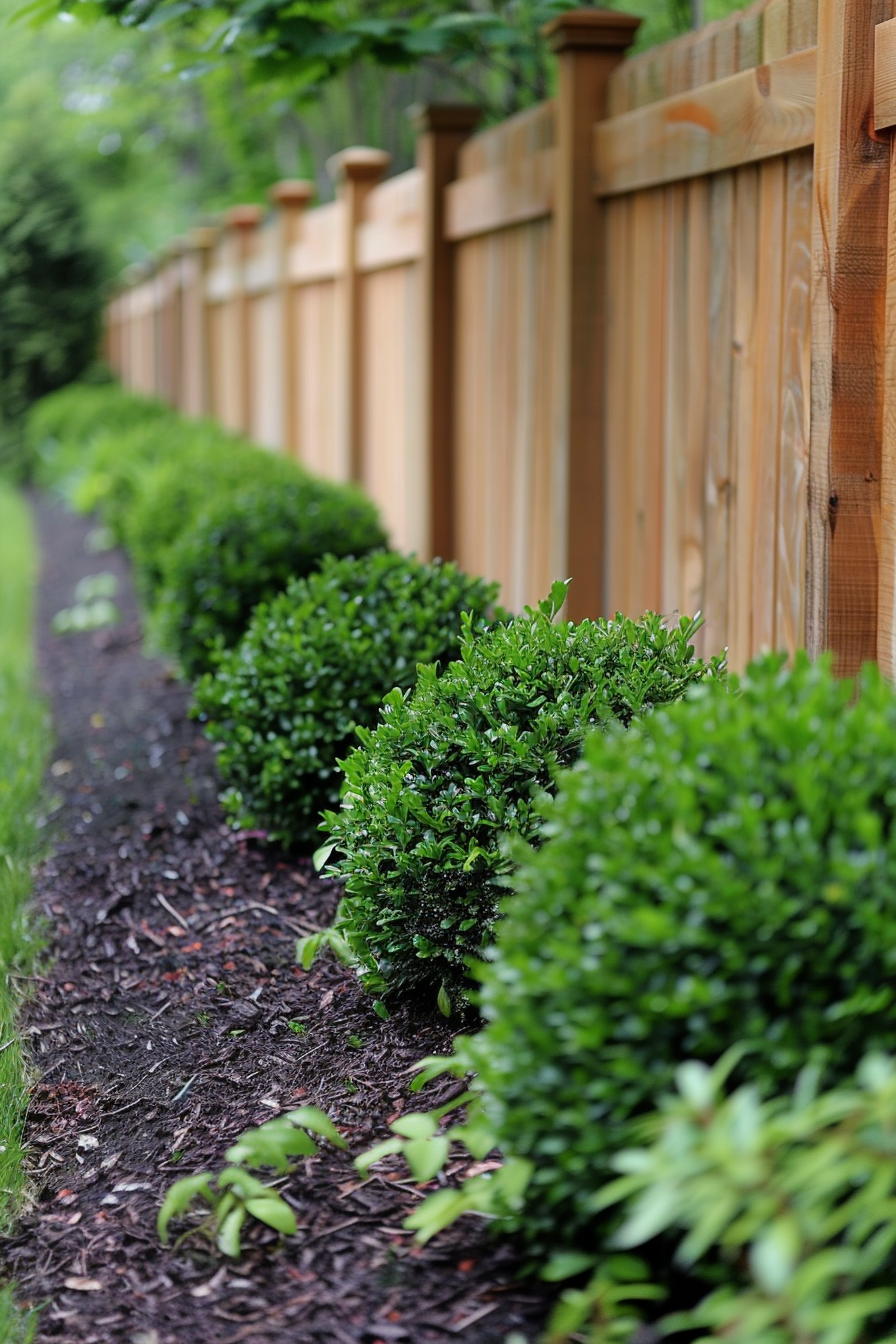 Contemporary Vertical Metal Slat Fence