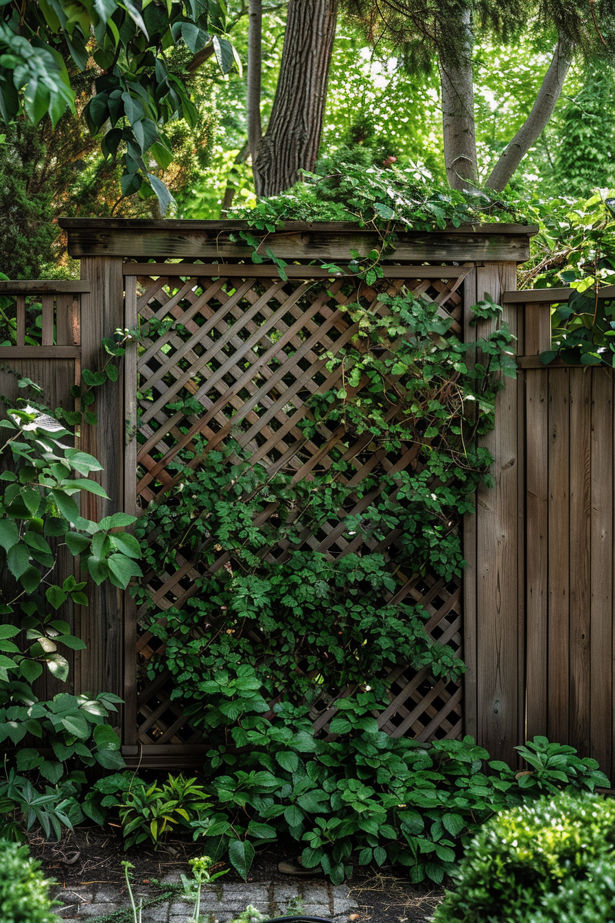 Patterned Metal Privacy Panels