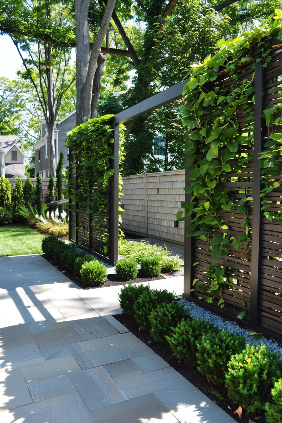 Natural Vertical Garden Fence