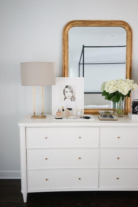 Organized Dressers with Decorative Trays