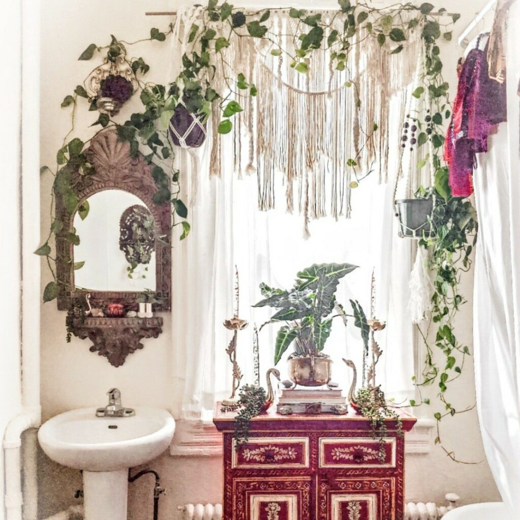 Monochromatic Minimalism with Boho Accents