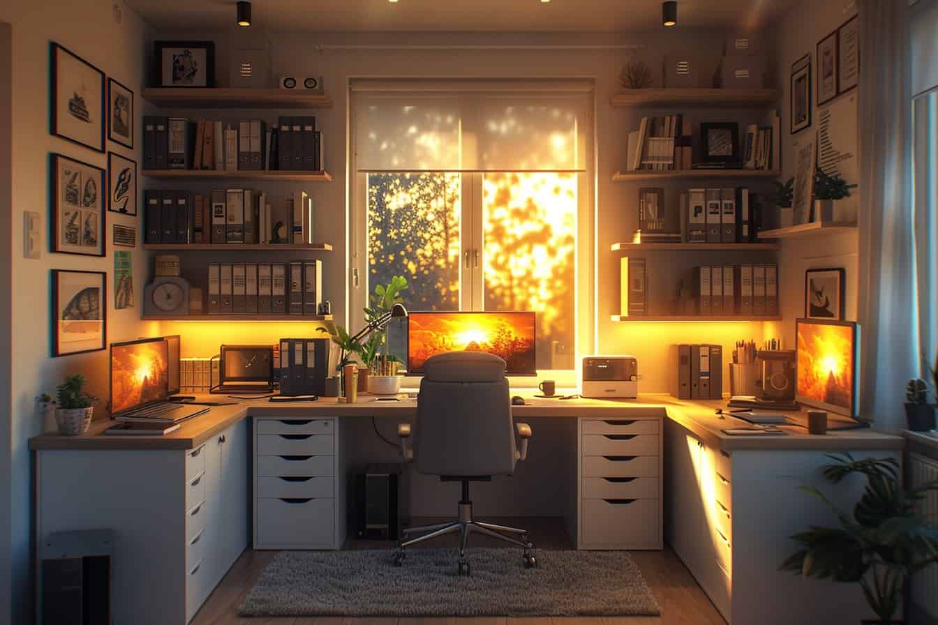 Modern Floor-to-Ceiling Library Perfection