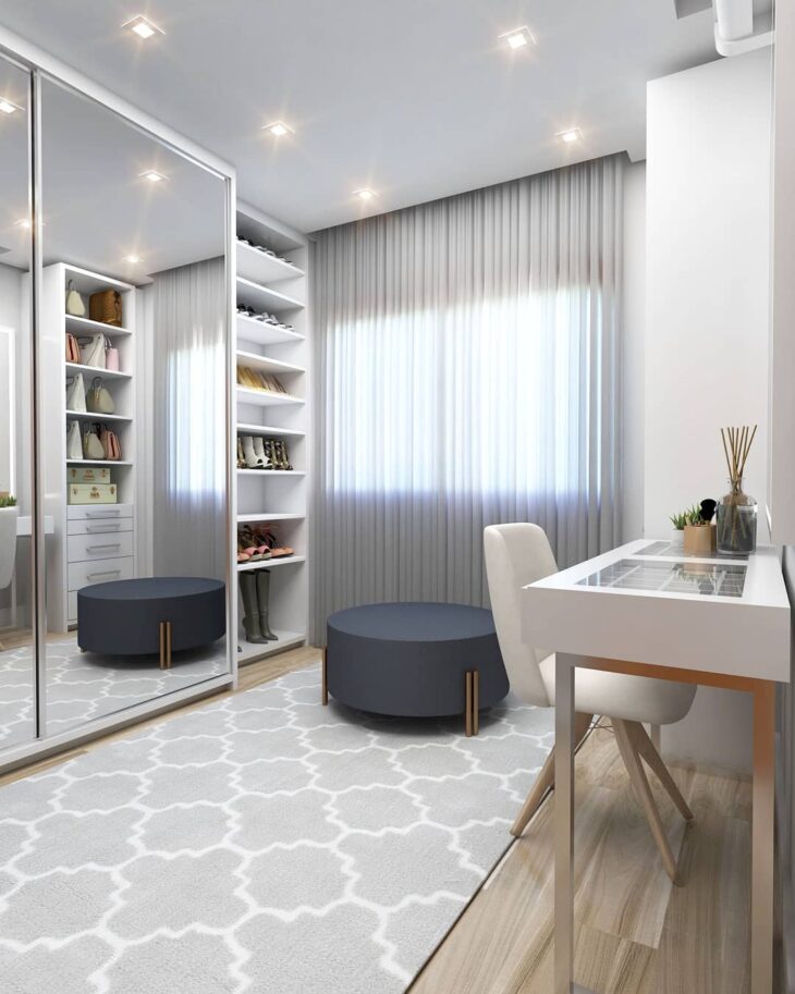 Feminine Walk-In Closet Design