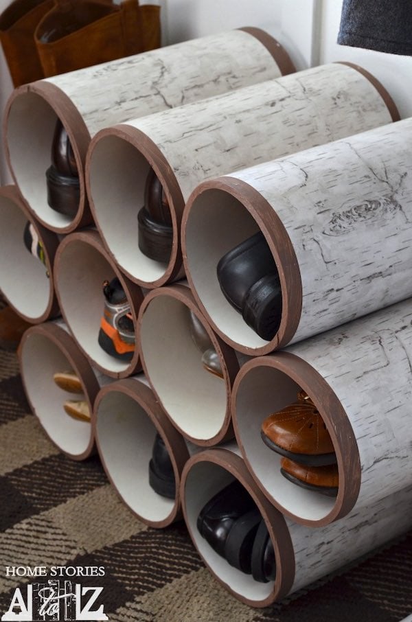 DIY PVC Shoe Rack