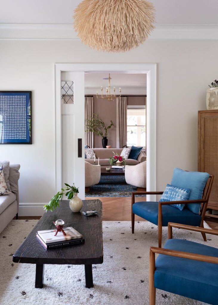 Eclectic Living Room With Vibrant Decor
