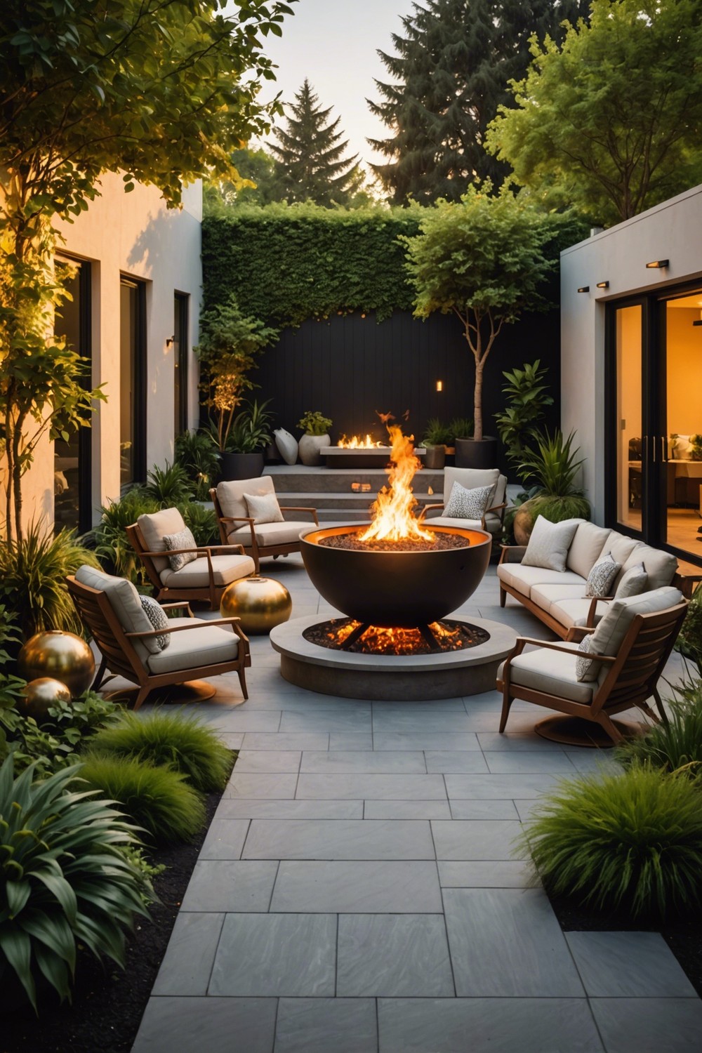 Geometry-Defying Fire Pit Design