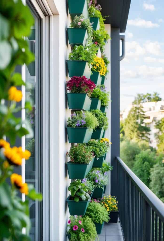 Elegant Balcony with Glass Details and Modern Decor