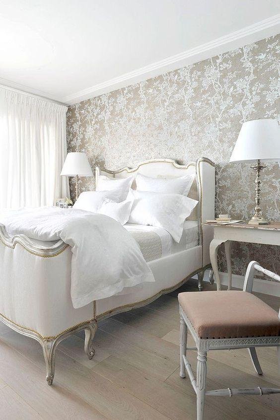 Bright Bedroom with Creamy Light Curtains