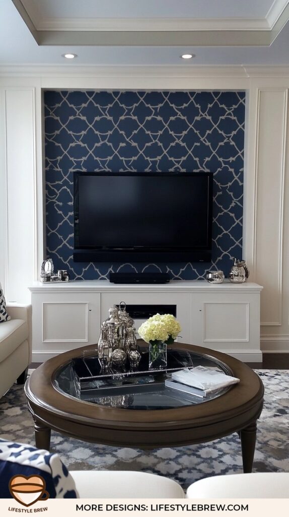 Functional Sophistication – TV Wall with Built-in Display
