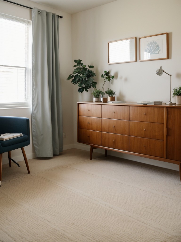 Mid-Century Modern Bedroom with Retro Lighting Vibe