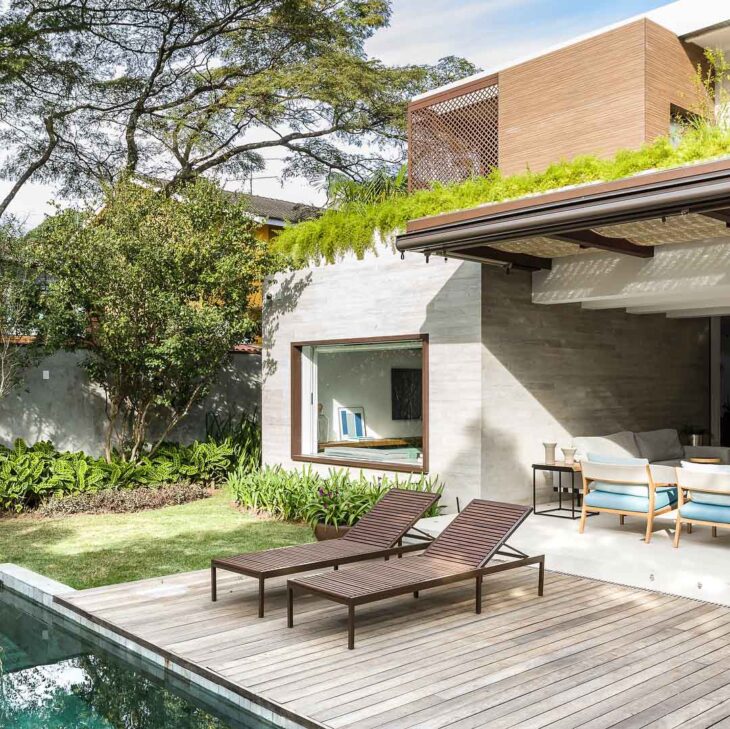Rustic Pool Design with Whimsical Details