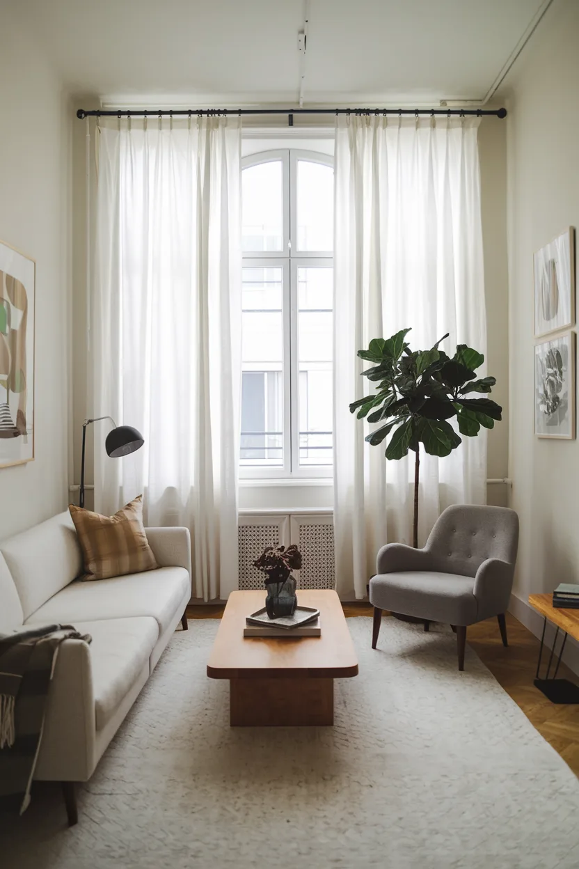 Small Living Room with a Simple, Relaxed Layout