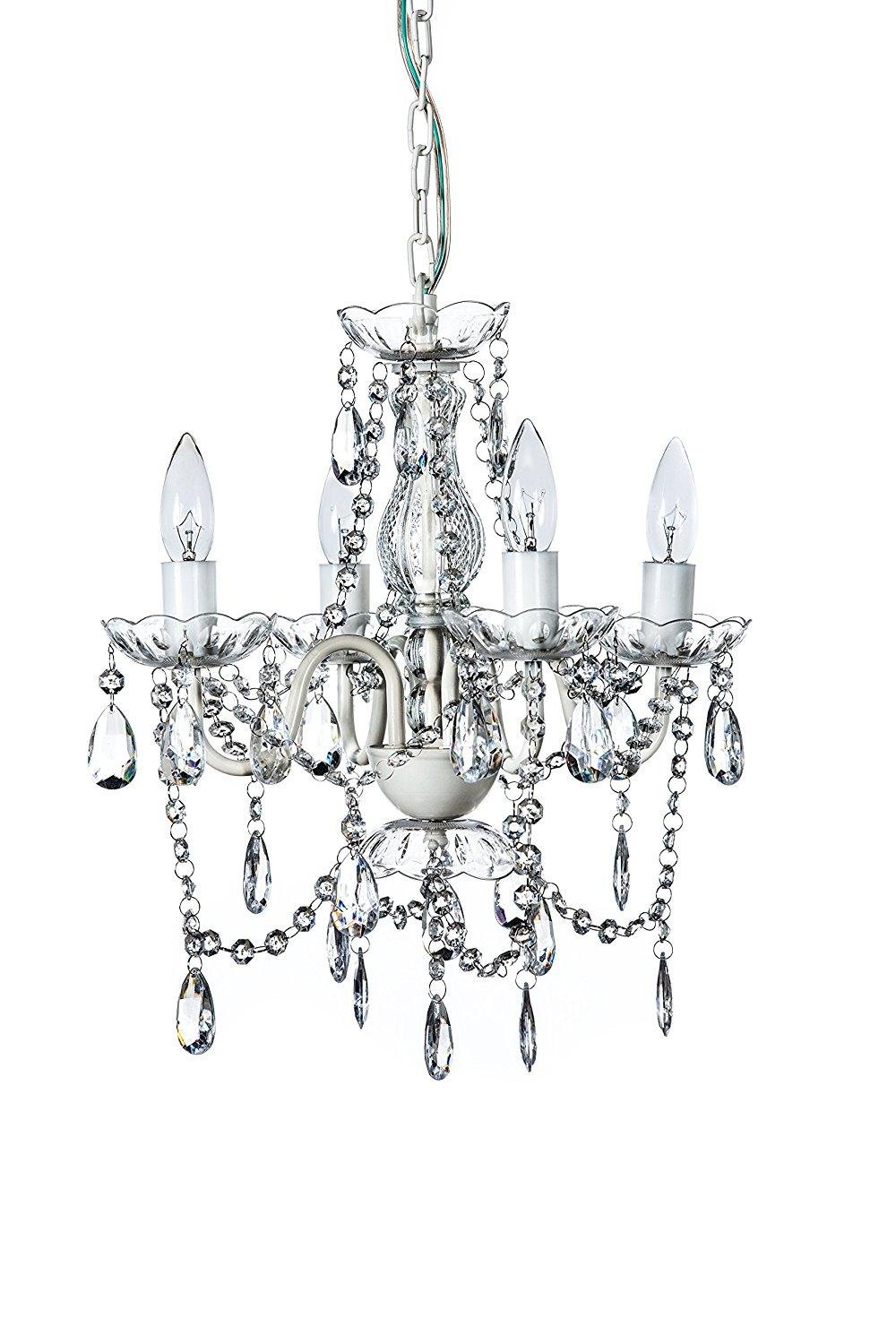 Small Chandelier in Bedroom for Ambient Lighting