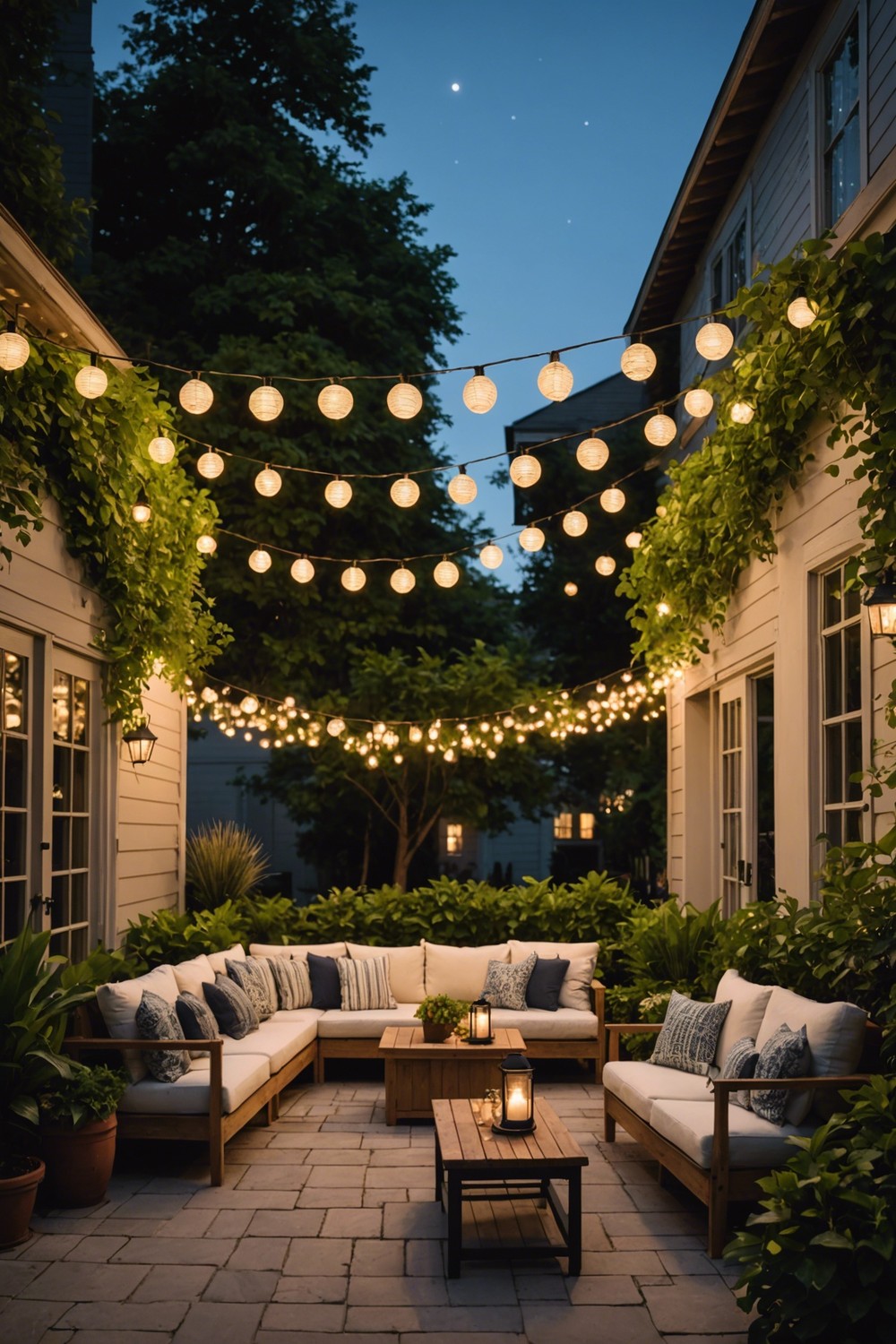 Solar-Powered Lighting Ambiance