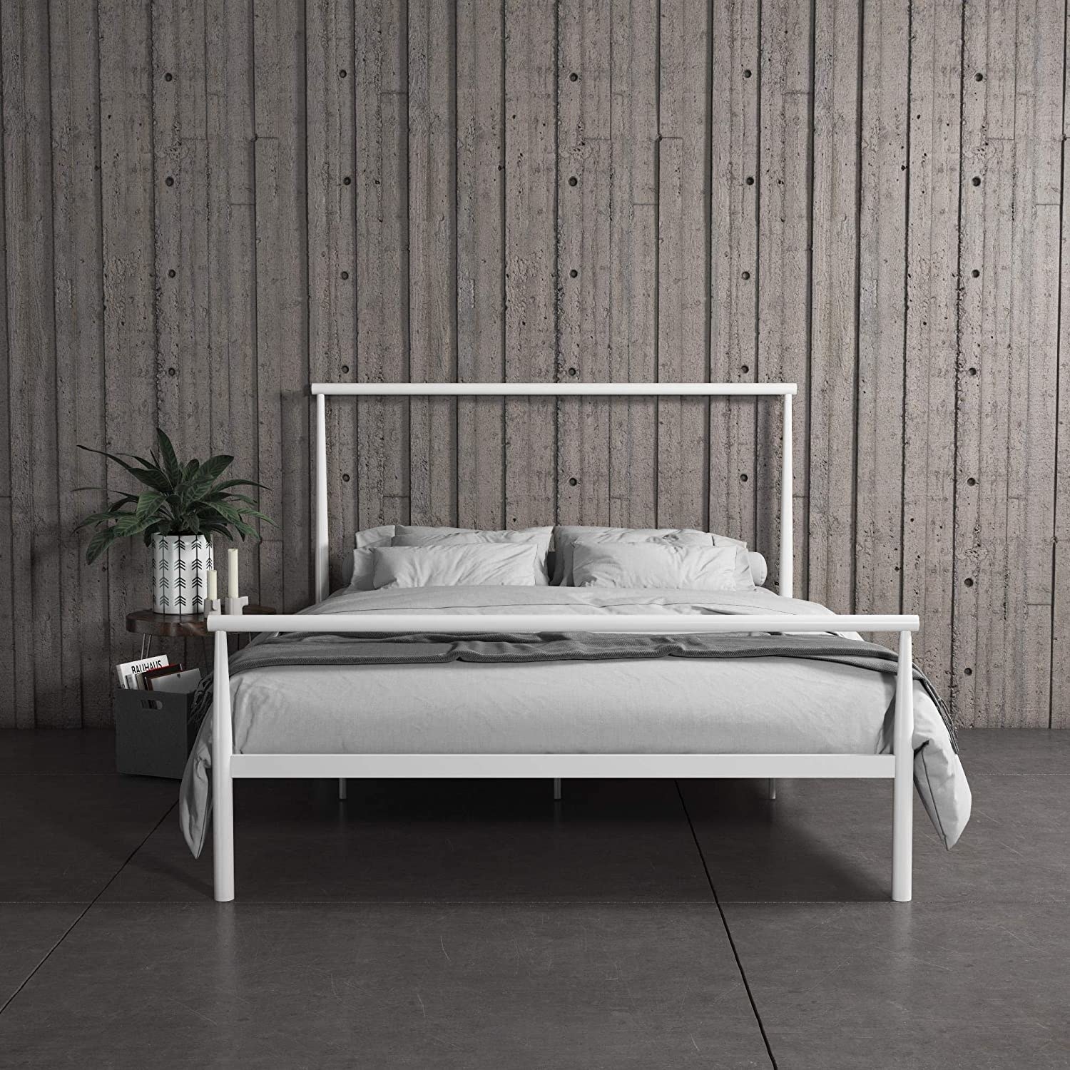 Industrial Bedframe with Rustic Touches