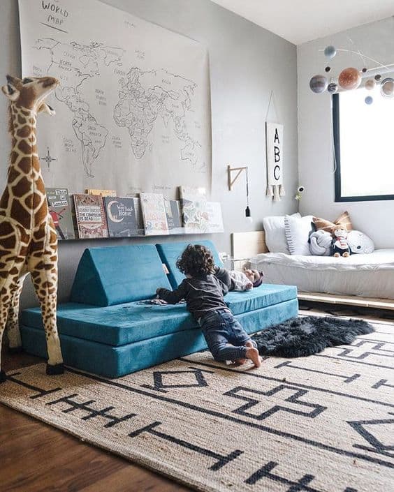 Modular Play Couch for Kids' Bedrooms or Playrooms